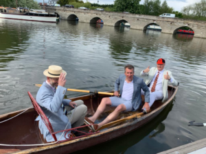 Three Men in a Boat fundraising for Shipston Home Nursing