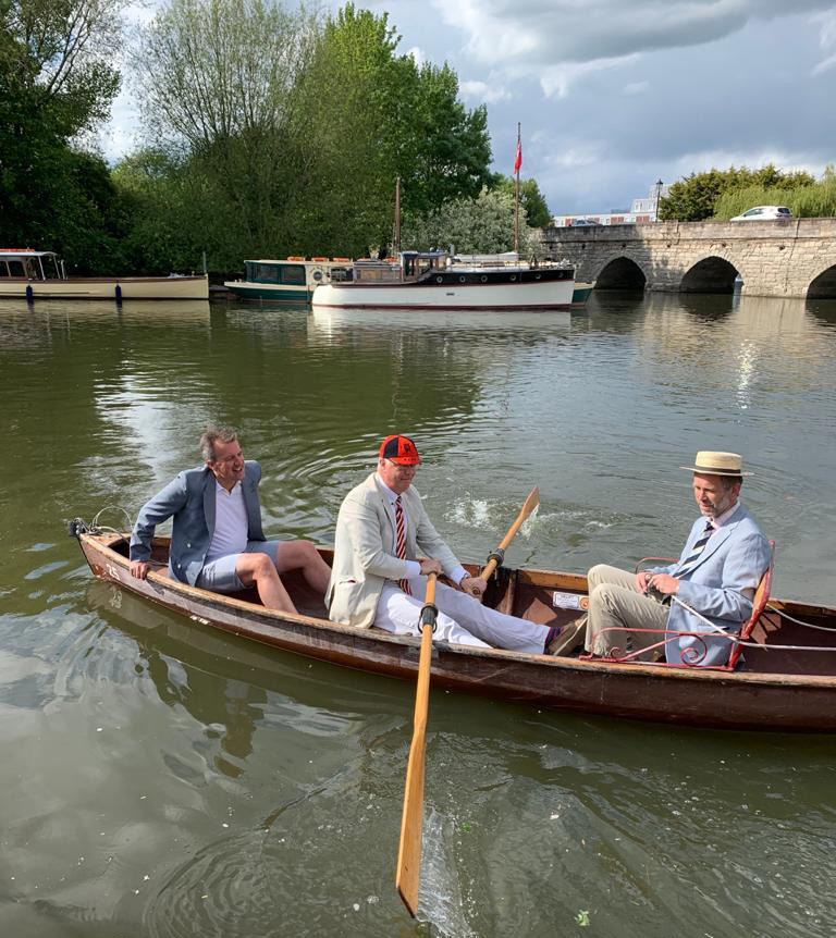 Three Men in a Boat Fundraising for Shipston Home Nursing