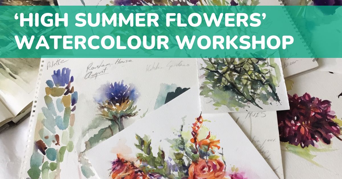 Melanie Wright summer flowers watercolour workshop